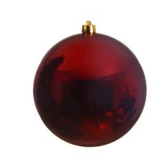 Plain Bauble 14cm Oxblood