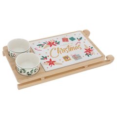 Christmas Cheer Sledge Cheese/Chutney Board