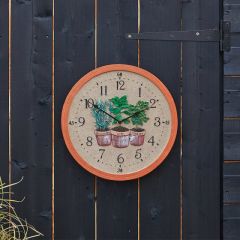 Herbs Garden Clock 12"