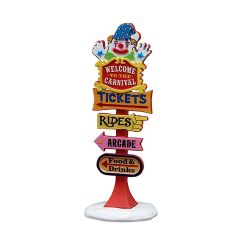 Lemax Carnival Welcome Sign