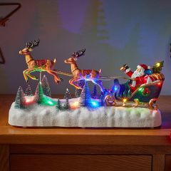 Flying Reindeer! SleighScene - Battery Operated