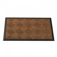 Opti-Mat Chestnut Chequered Door Mat 45x75cm