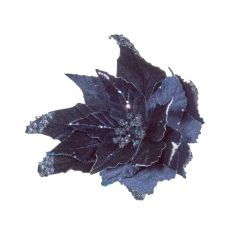 Royal Blues Clip-On Poinsettia - Style 3