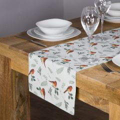 Christmas Robin Spot Table Runner 2m
