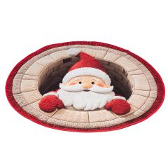 1.2m Round Santa in Well Mat