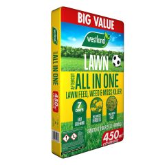 Westland Aftercut® All-in-One Lawn Feed, Weed & Moss Killer 450m² Big Value Bag