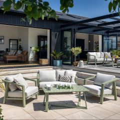 Alora Rope 2 Seat Lounge Set - Sage/Moon