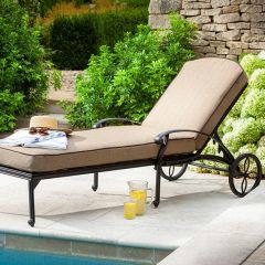 Amalfi Lounger with Cushion - Bronze
