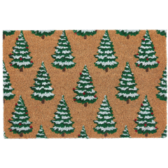 Coir Door Mat Christmas Trees 45x75