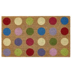 Coir Door Mat Spots 45x75