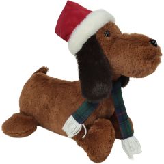 Christmas Dachshund Laying 28cm