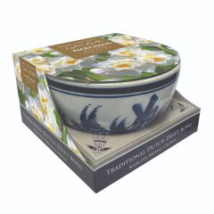 Traditional Dutch Delft Bowl - Narcissi Bridal Crown