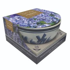 Traditional Dutch Delft Bowl - Blue Hyacinth