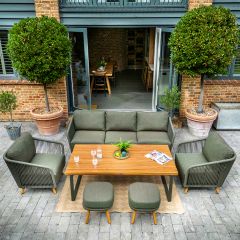 Eden 3 Seat Lounge Set - Moss/Juniper