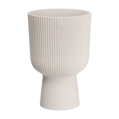 Elho Vibes Fold Coupe Houseplant Pot 30cm - Linen White