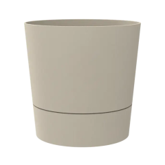 Elho Foss Round Pot – Mushroom Beige