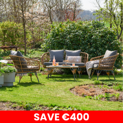 Sintra Wicker Casual Lounge Set - Natural