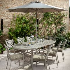 Classic 8 Seat Oval Dining Set - Maize
