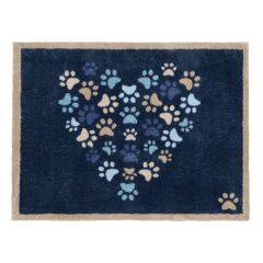 Hug Rug Paws For Love Blue Mat 65x85