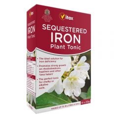 Vitax Sequestered Iron Plant Tonic 4x20g Sachets