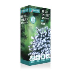 100 Battery Operated Multi-Action LED Christmas TimeLights - White
