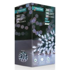 200 Battery Operated Multi-Action LED Christmas Lights - White