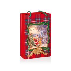 23.5cm Parcel Water Spinner with Santa Scene - Battery Operated