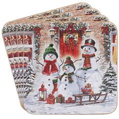 Macneil Snowmen Coaster Set of 4