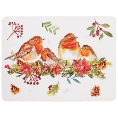 Jennifer Rose Winter Robin Placemat Set of 4