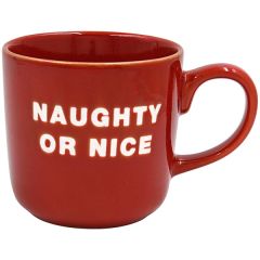 Christmas Mug Naughty Or Nice Red