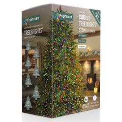 1500 TreeBright Multi-Action LED Christmas Lights - Multi Coloured