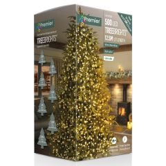 500 TreeBright Multi-Action LED Christmas Lights - White & Warm White Mix