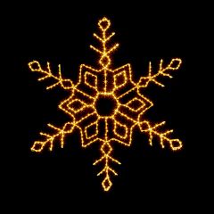 1.2 x 1.2m Twinkling FlexiBrights Snowflake 498 Warm White LED Lights