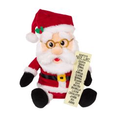 30cm Animated Eyebrow Wiggling Singing Santa
