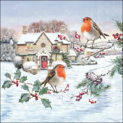 Napkin 33x33cm Birdy Village (Pack of 20)