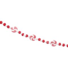170cm Red & White Candy Garland