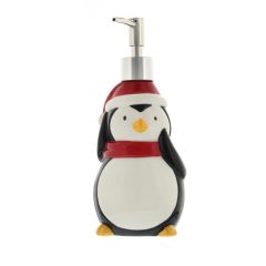 21cm Ceramic Penguin Soap Dispenser