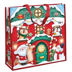 Santa Grotto Jumbo Square PP Woven Bag