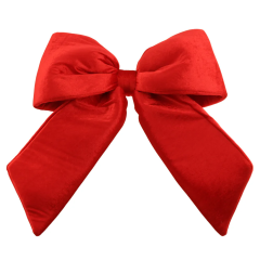 48cm Velvet Bow - Red